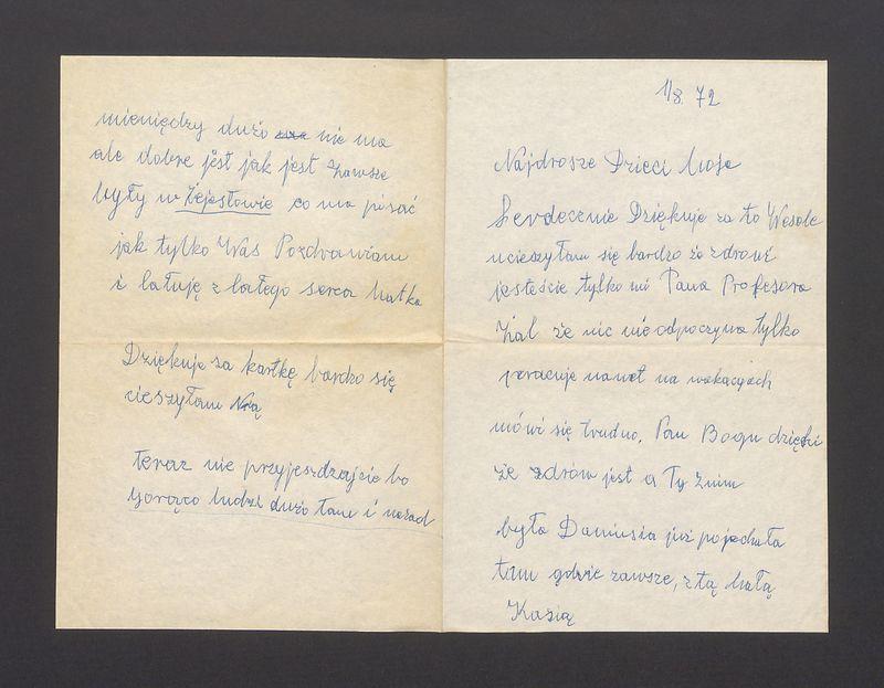 Najdroższe Dzieci Moje Serdecznie Dziękuję za to Wesele [...]