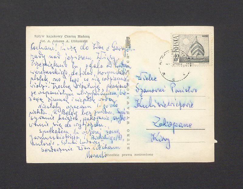 Kochani! Piszę do Was z Gawrych Rudy [...]