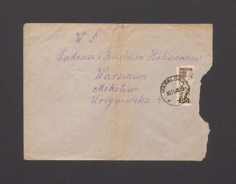 Koperta, nad. Łojas Agnieszka