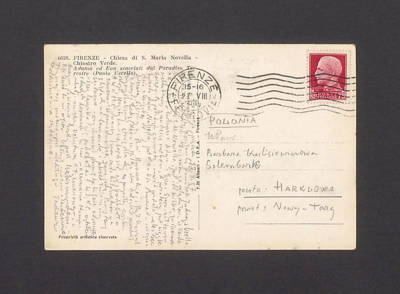 Droga Barbarko, posyłam Ci kawałek ładnego Ucella [...]