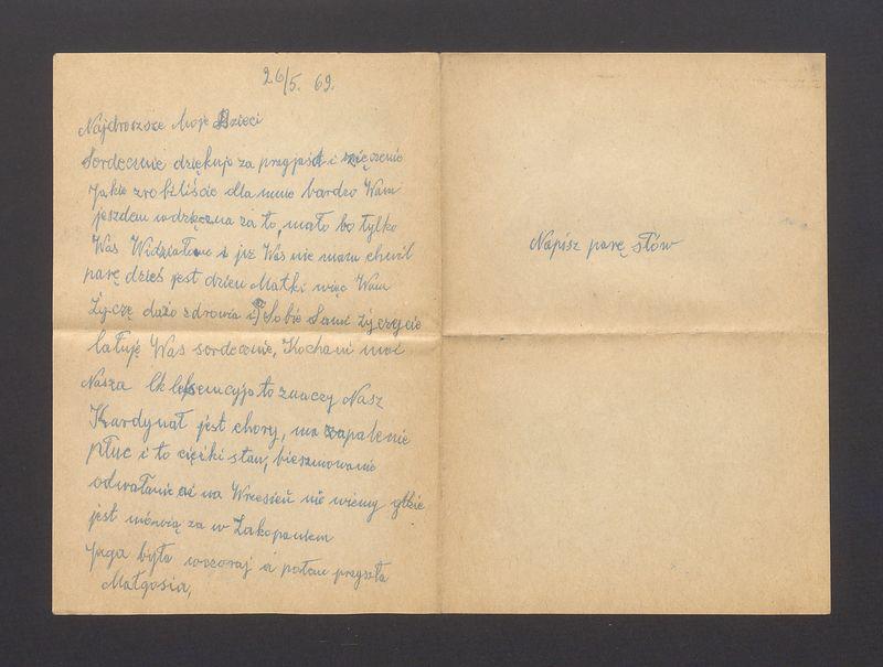 Najdroższe Moje Dzieci Serdecznie dziękuję [...]