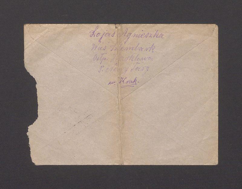 Koperta, nad. Łojas Agnieszka