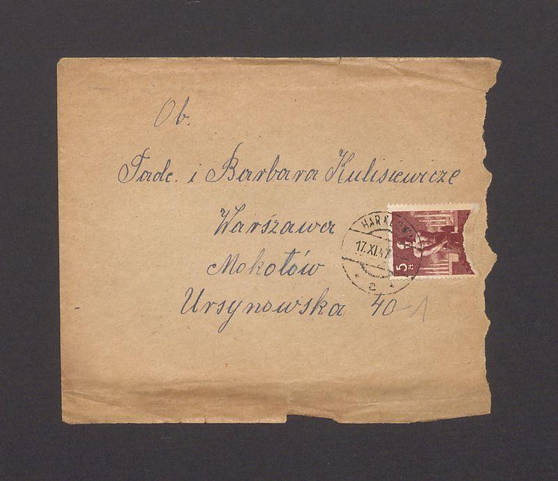 Koperta, nad. Łojas Agnieszka