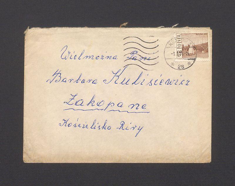 Koperta, nad. Maria Suder