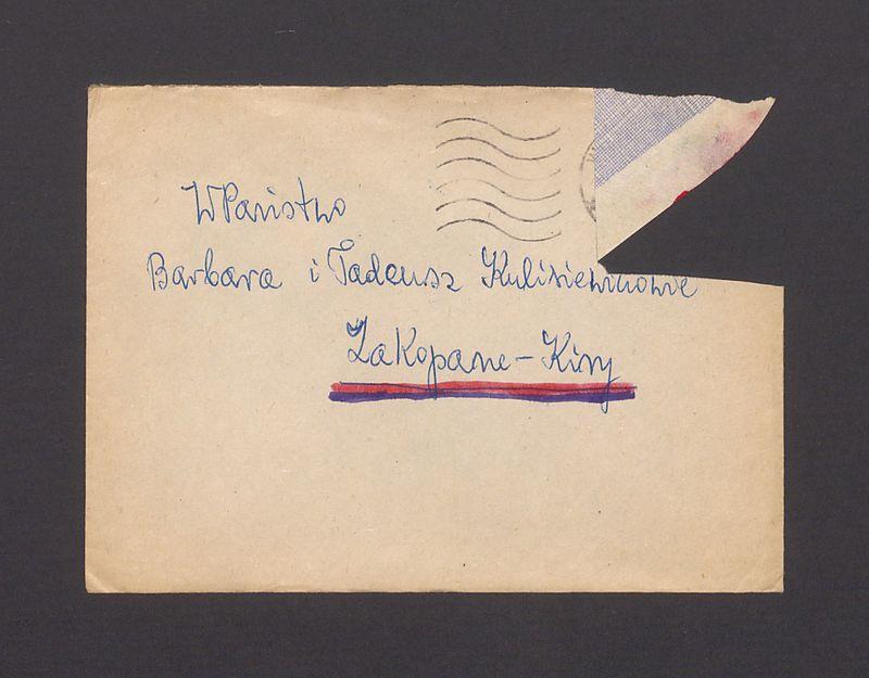 Koperta, nad. Hania Sandler