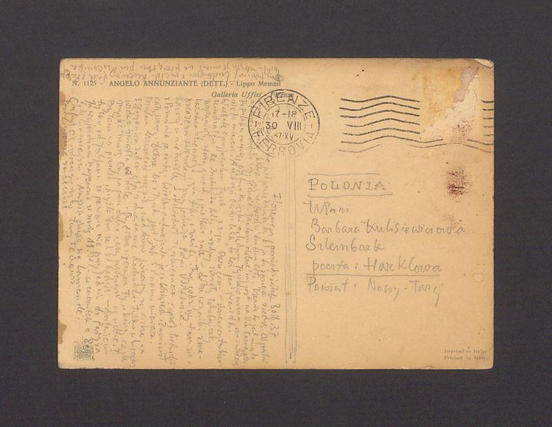 Droga Barbarko, jest (...) a ja tu jeszcze siedzę [...]