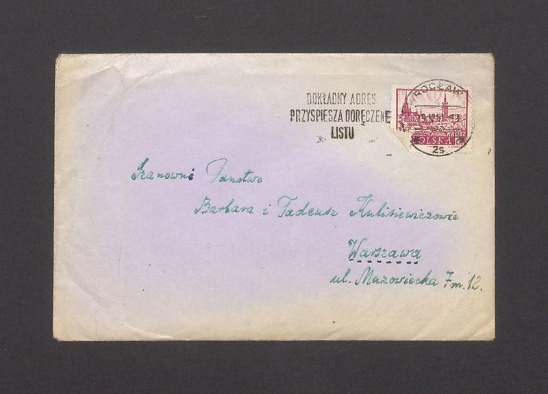 Koperta, nad. Tadeusz Łojas