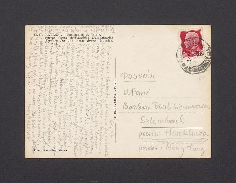 Moja kochana Barbarko, już ciemno jest na świecie [...]