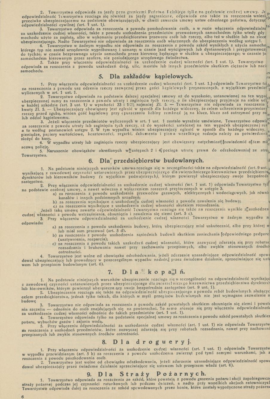 Polisa nr 100.173 Towarzystwa Akcyjnego Polonia na nazwisko Mieczysław Trzeciak