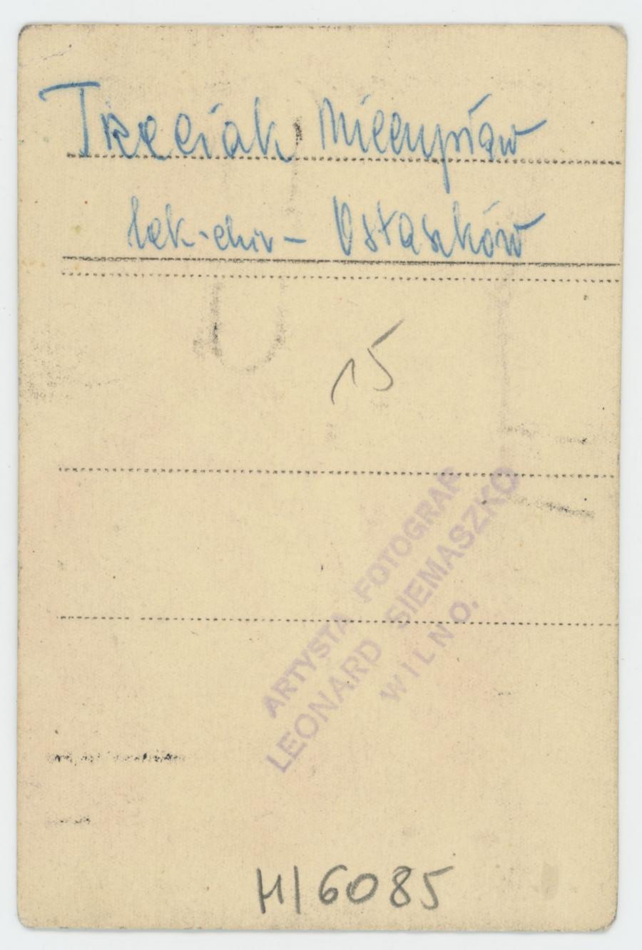 Fotografia przedstawiająca Mieczysława Trzeciaka