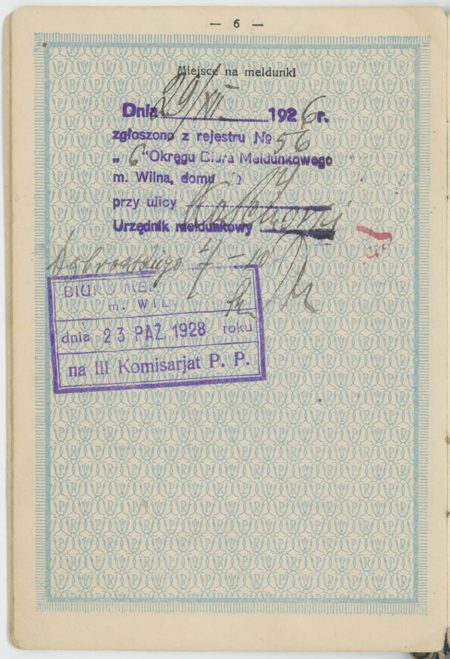 Dowód osobisty Mieczysława Trzeciaka