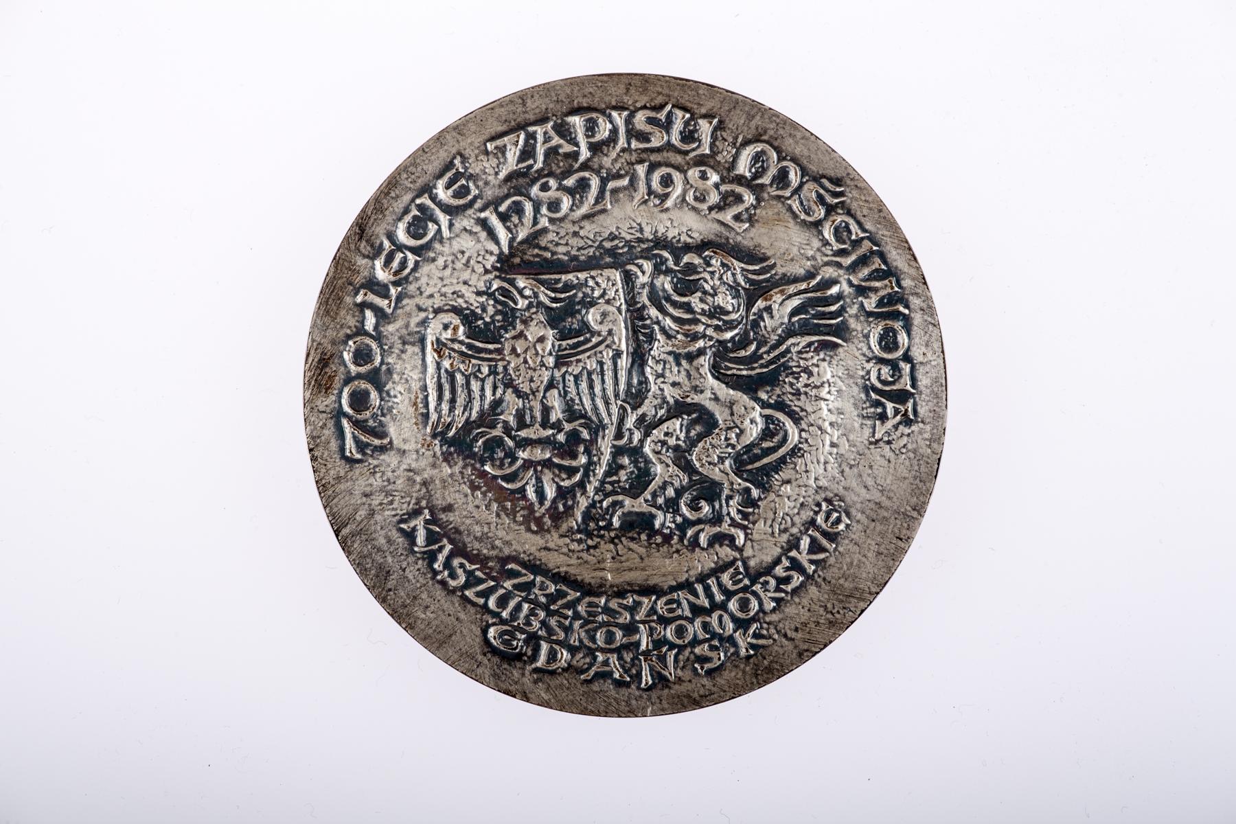 Medal 700-lecia zapisu Mściwoja 1282-1982