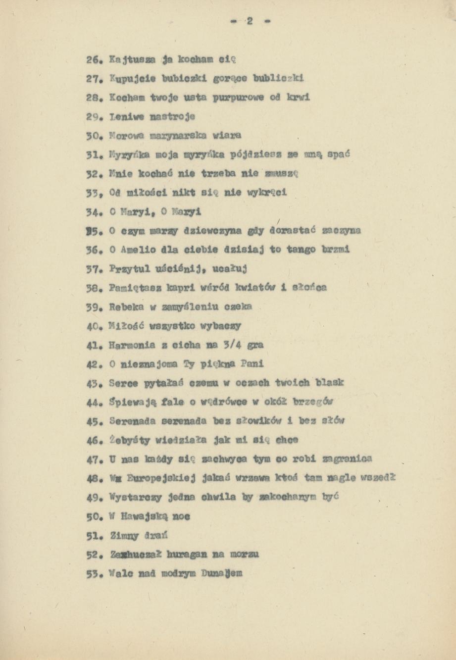 Szlagiery śpiewane w okresie międzywojennym