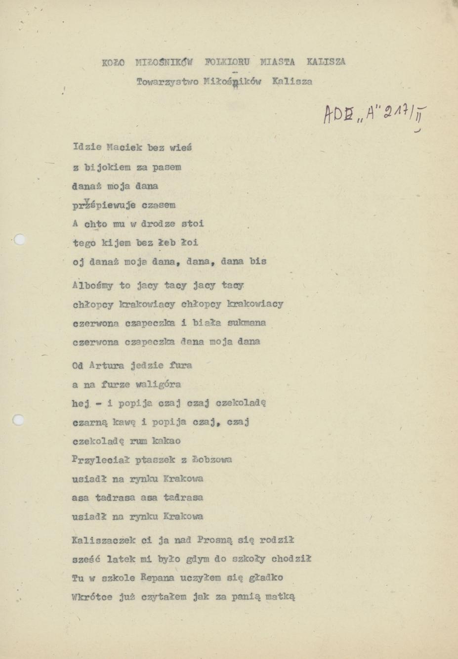 Idzie Maciek bez wieś