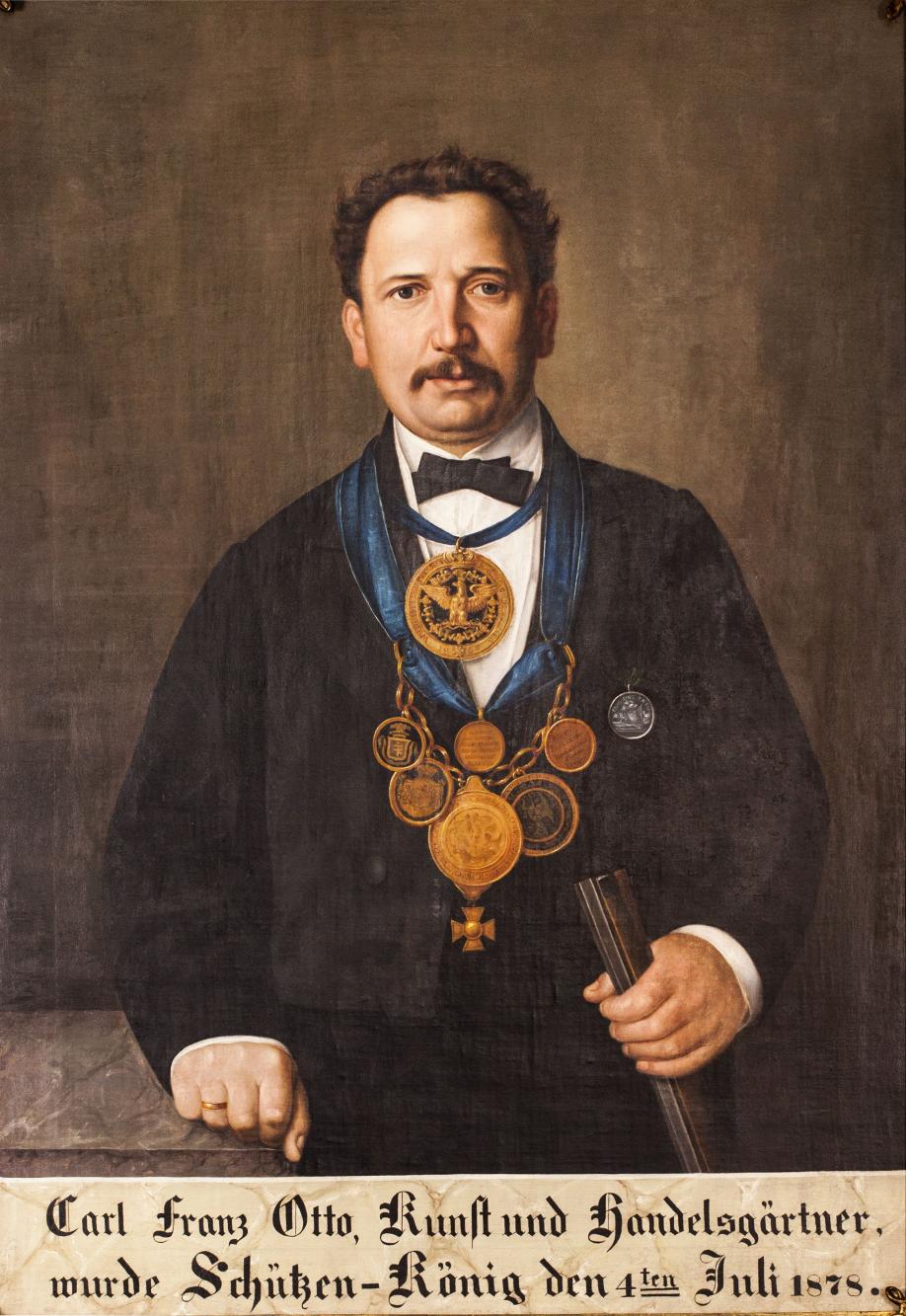 Portret króla kurkowego Carla Franza Otto