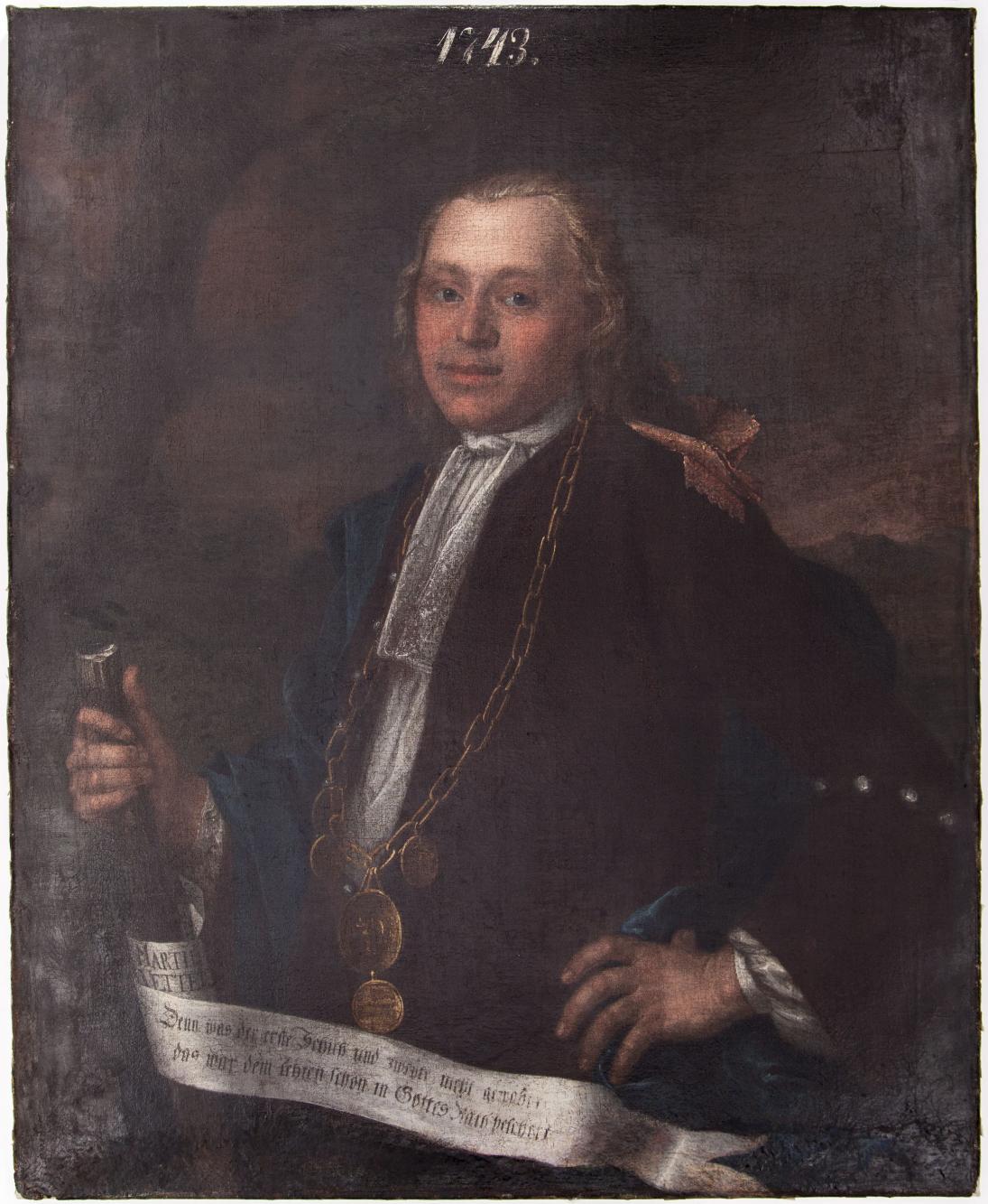 Portret króla kurkowego Martina Vettera