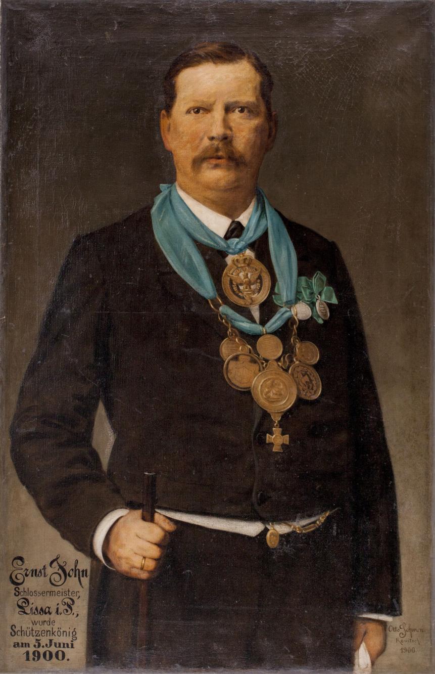 Portret króla kurkowego Ernsta Johna