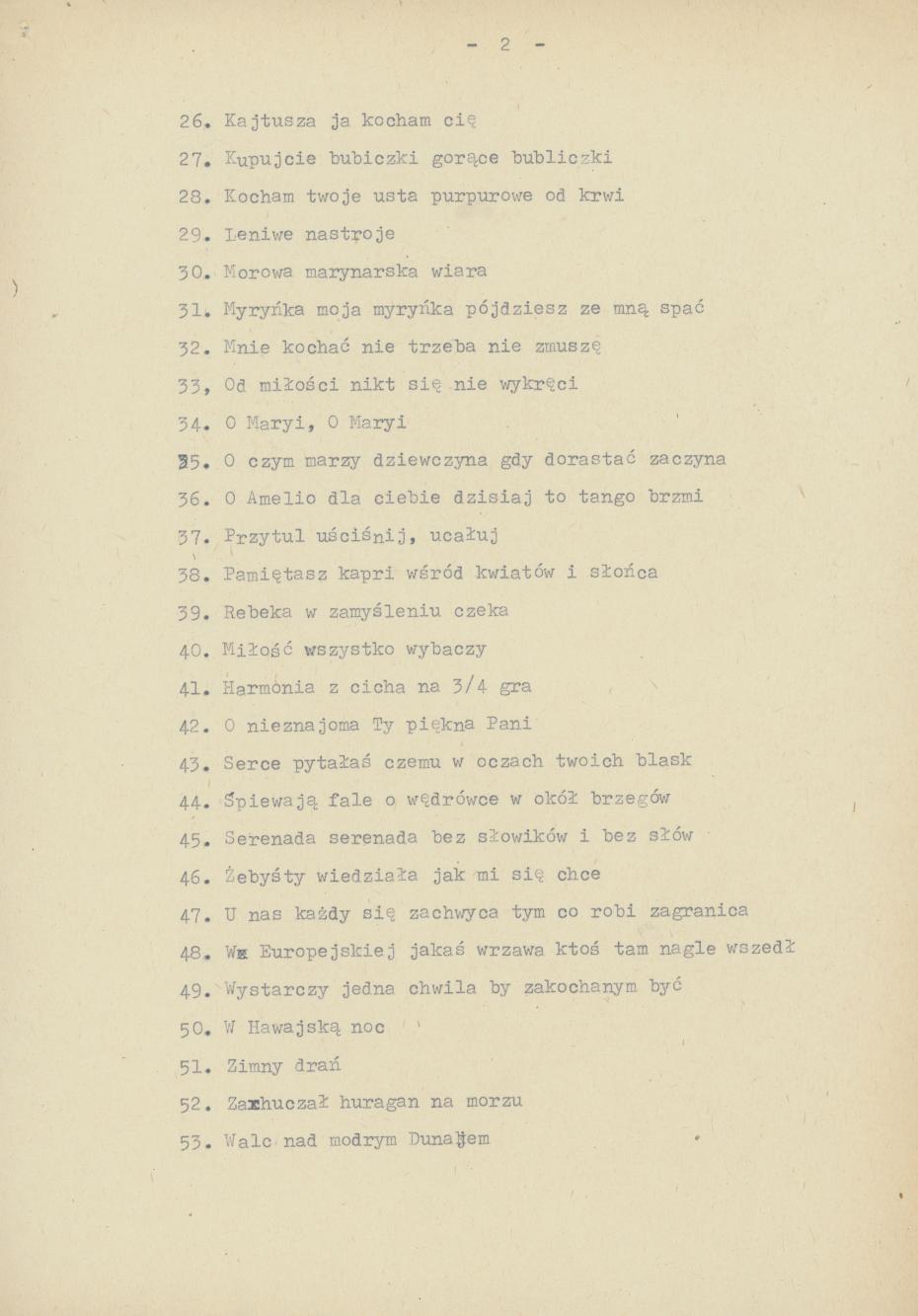 Szlagiery śpiewane w okresie międzywojennym