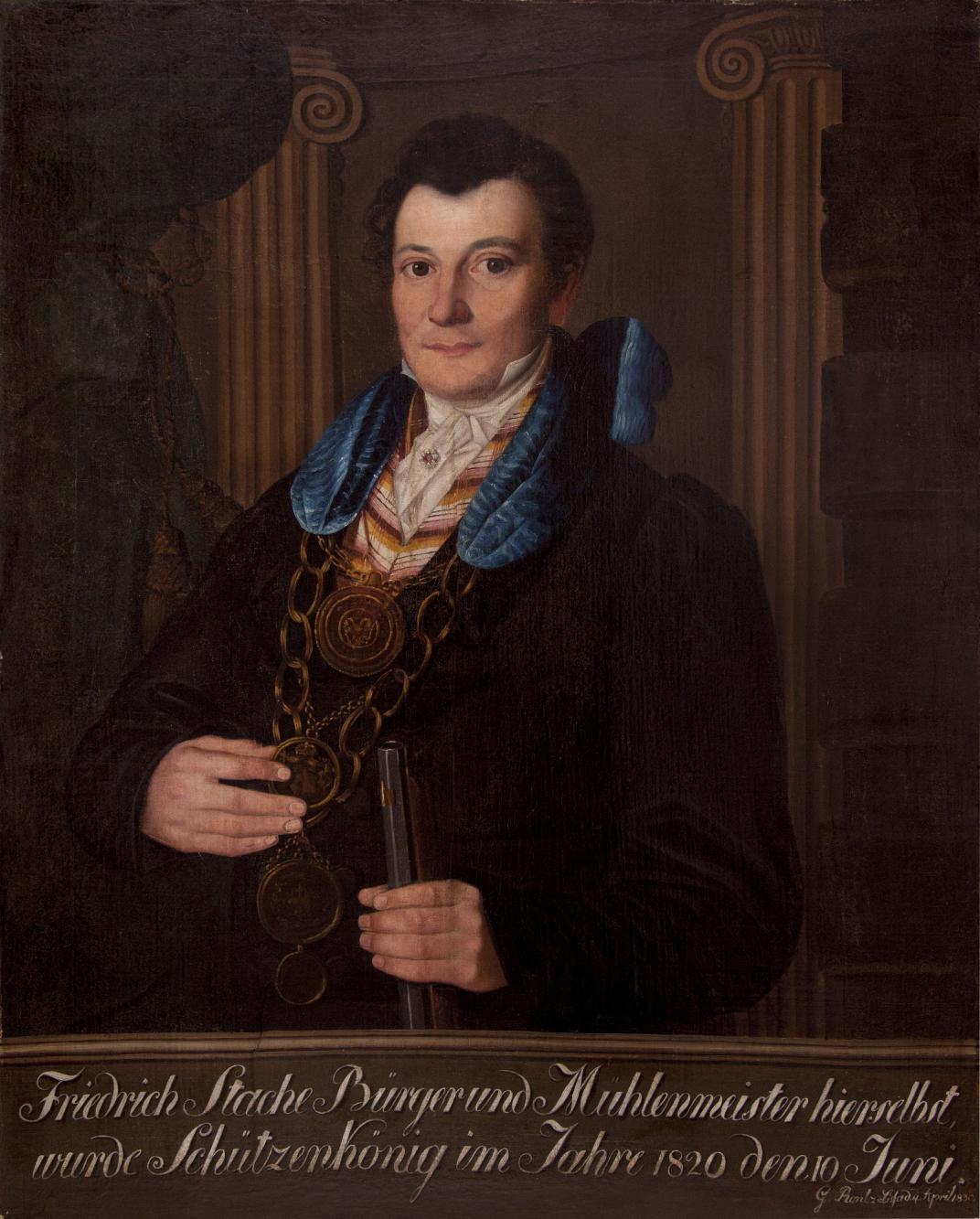 Portret króla kurkowego Friedricha Stache