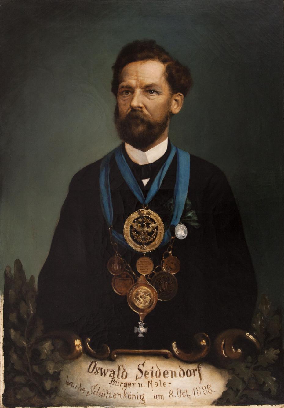 Portret króla kurkowego Oswalda Seidendorfa