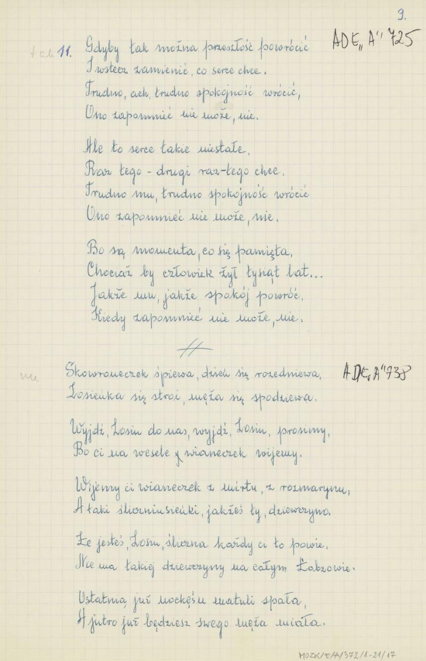 Zbiór piosenek, cz. 2