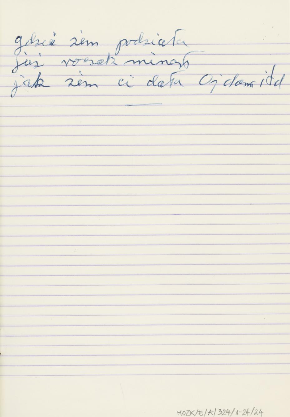 Zeszyt - Kaliskie przedwojenne piosenki, cz. II