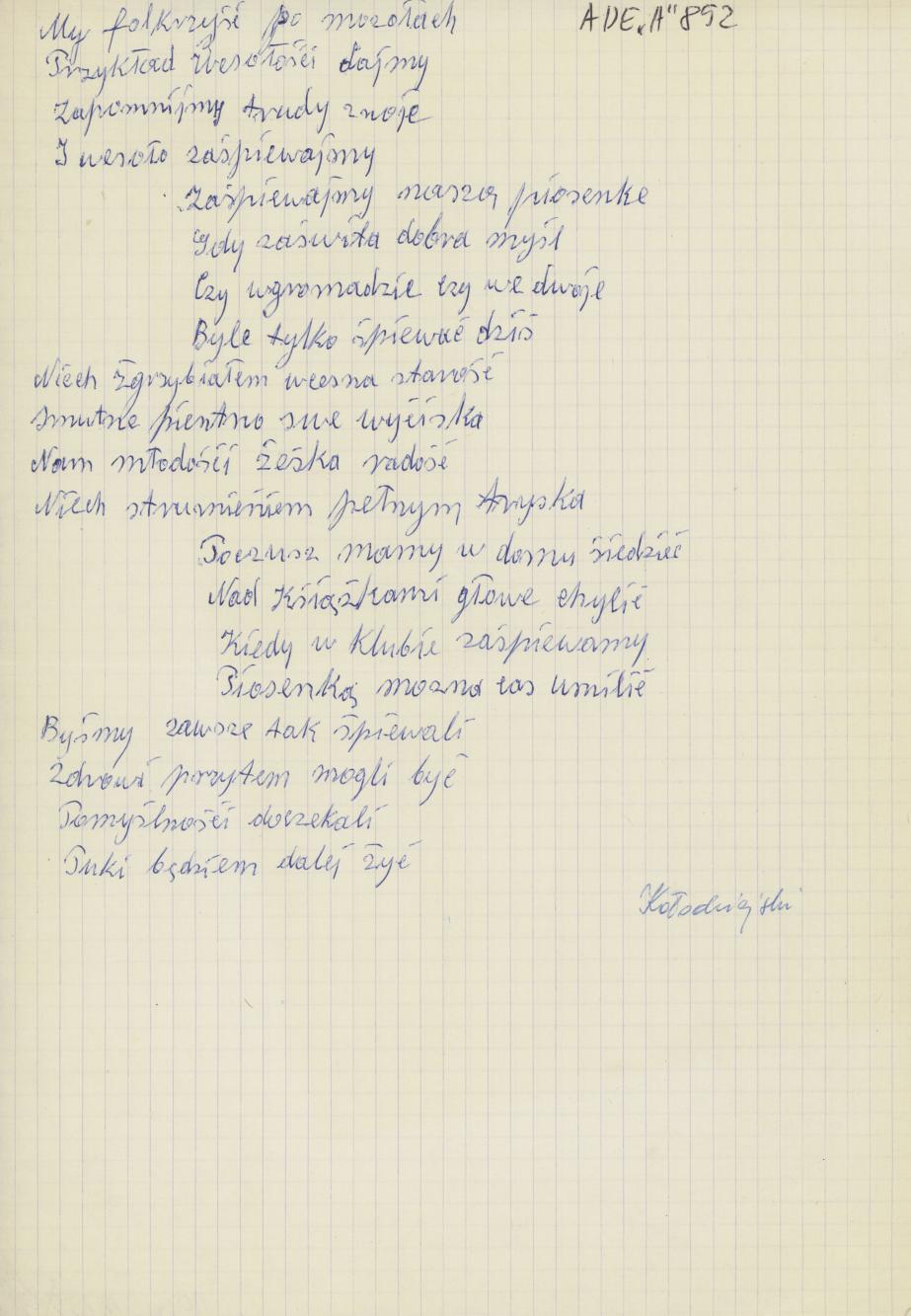 My folkrzyść po mozołach