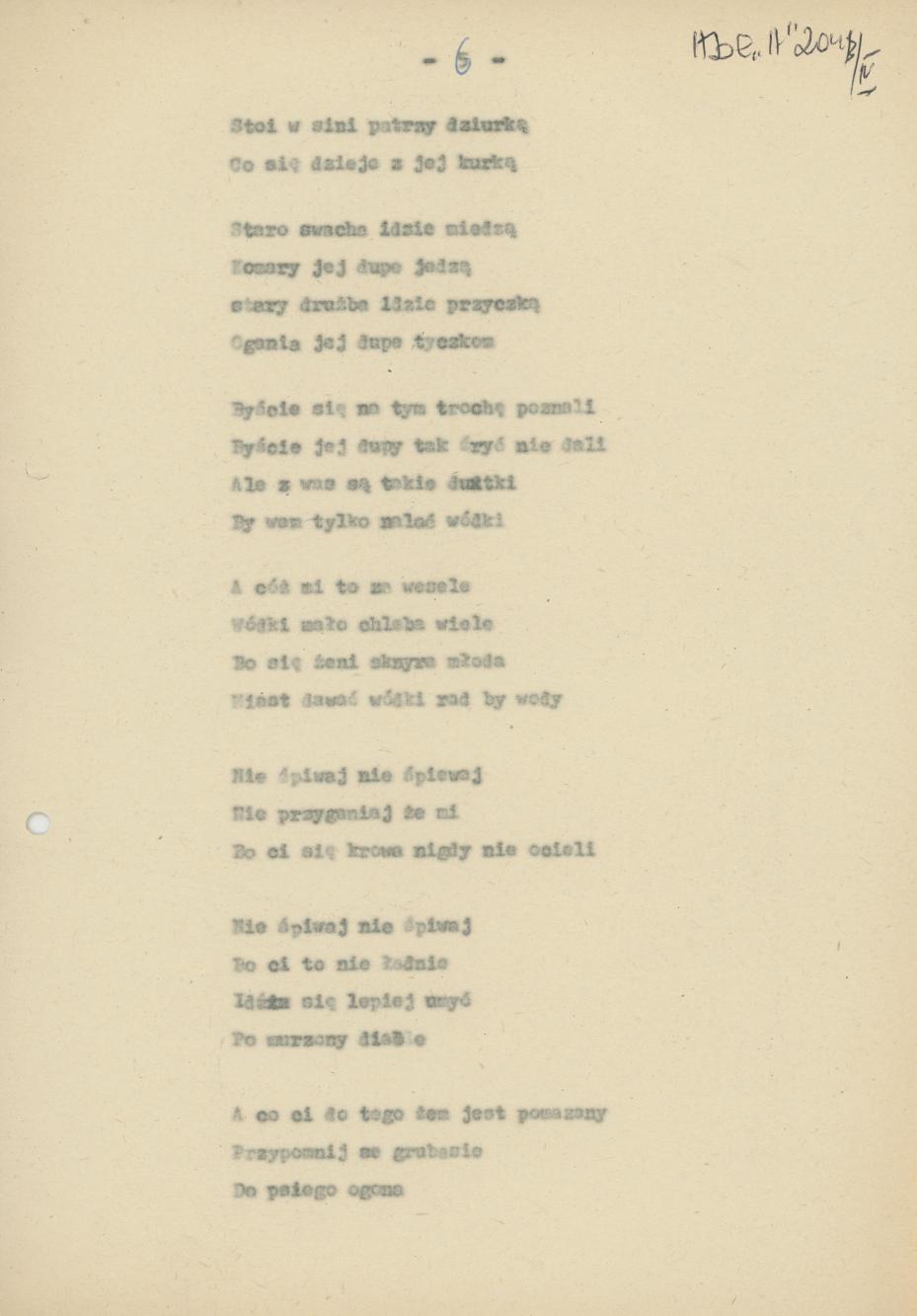 Przyśpiewki i zwyczaje weselne