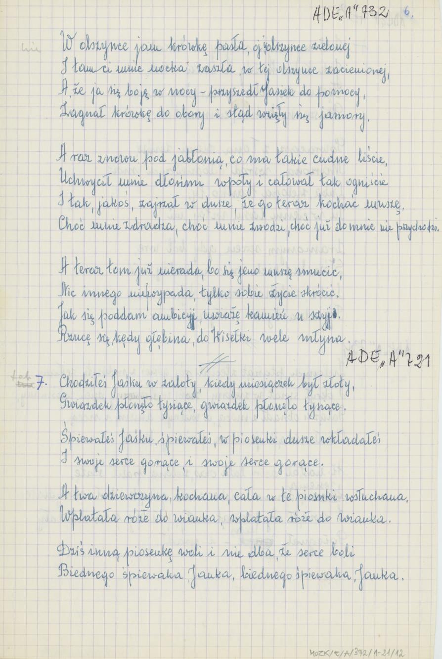 Zbiór piosenek, cz. 2