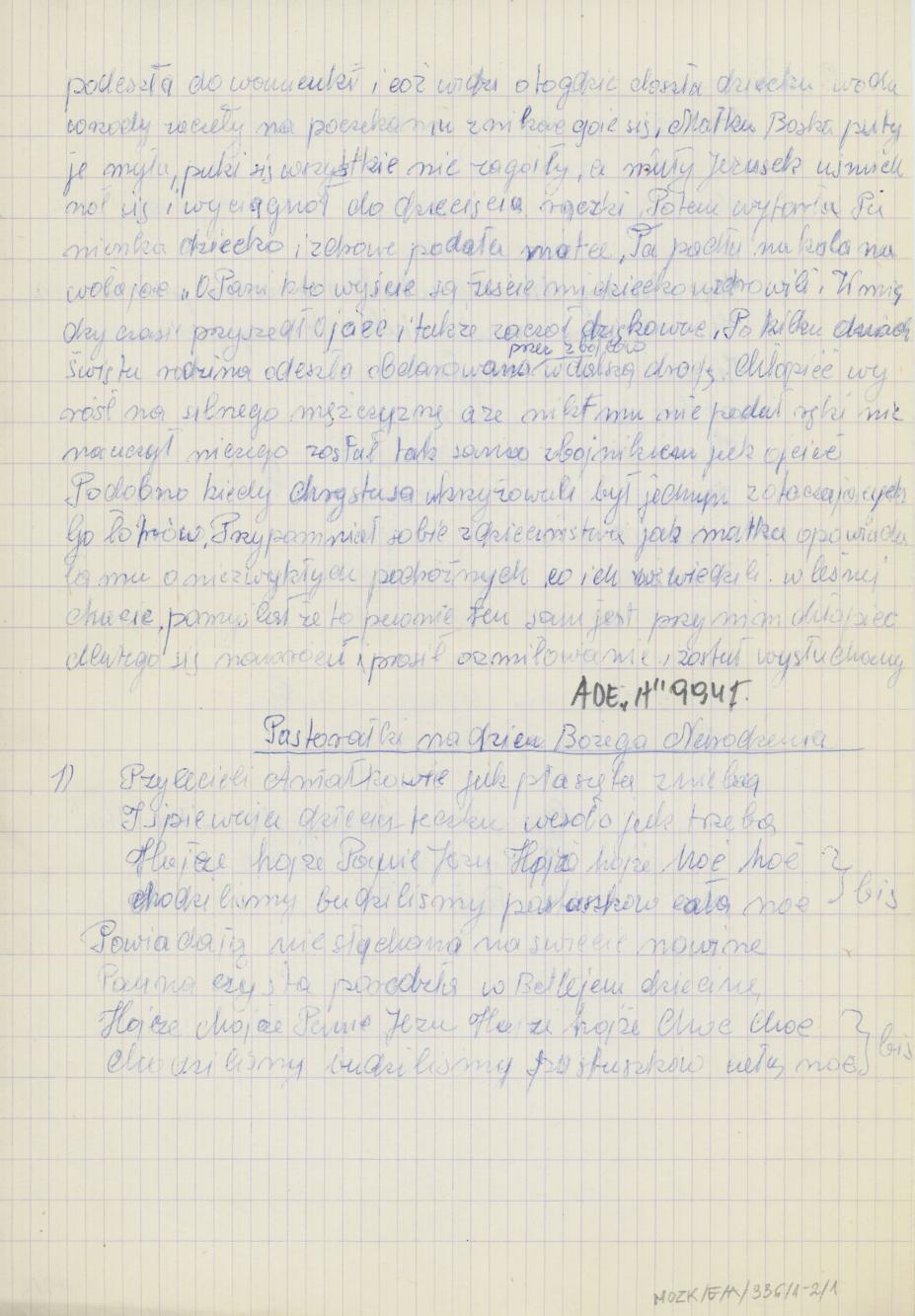 Pastorałki na dzień Bożego Narodzenia