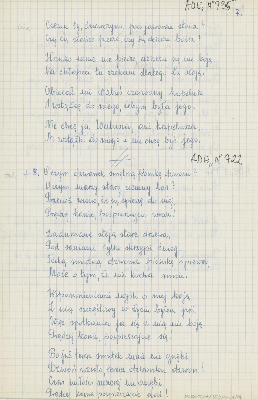 Zbiór piosenek, cz. 2