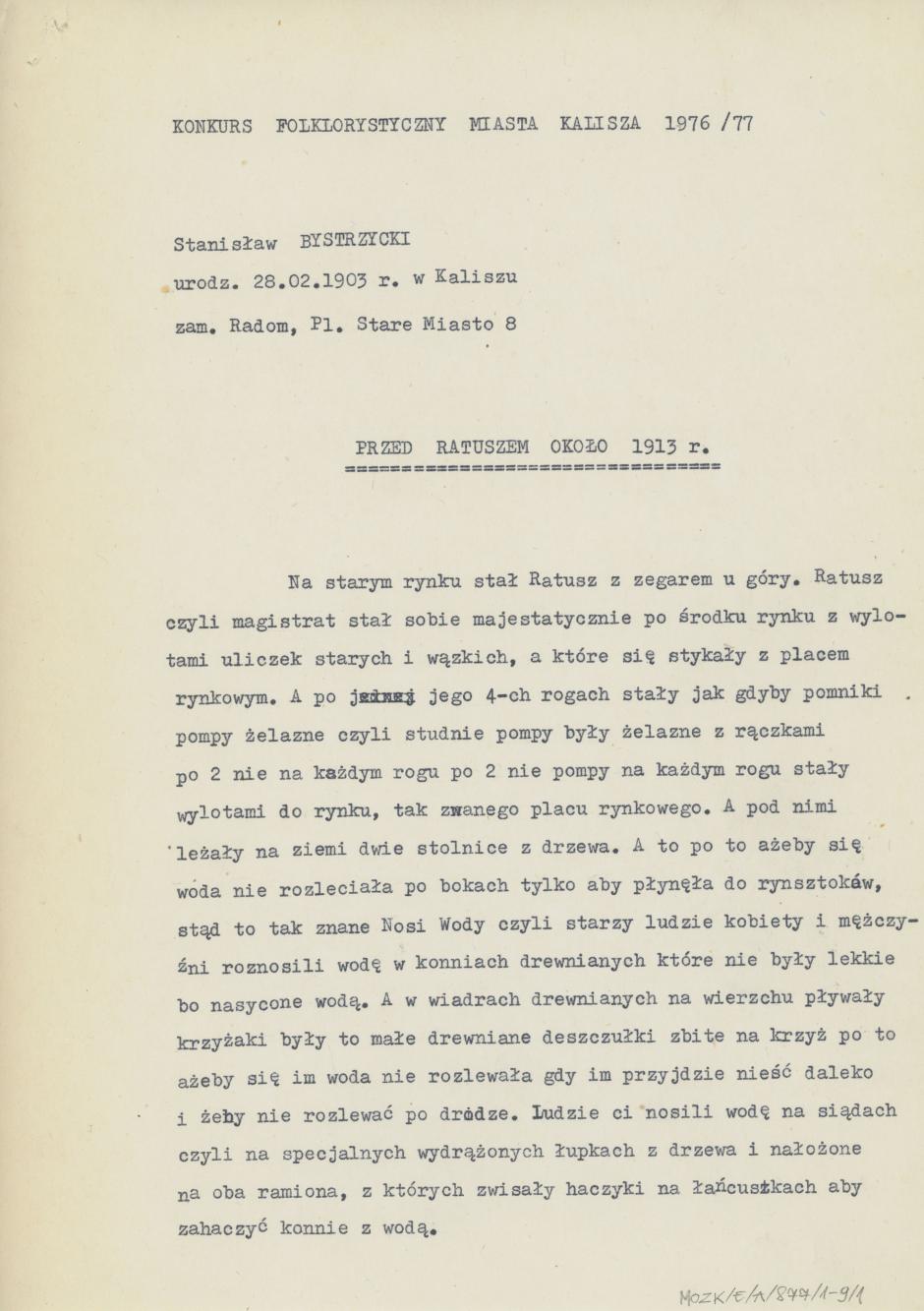 Przed Ratuszem około 1913 r.