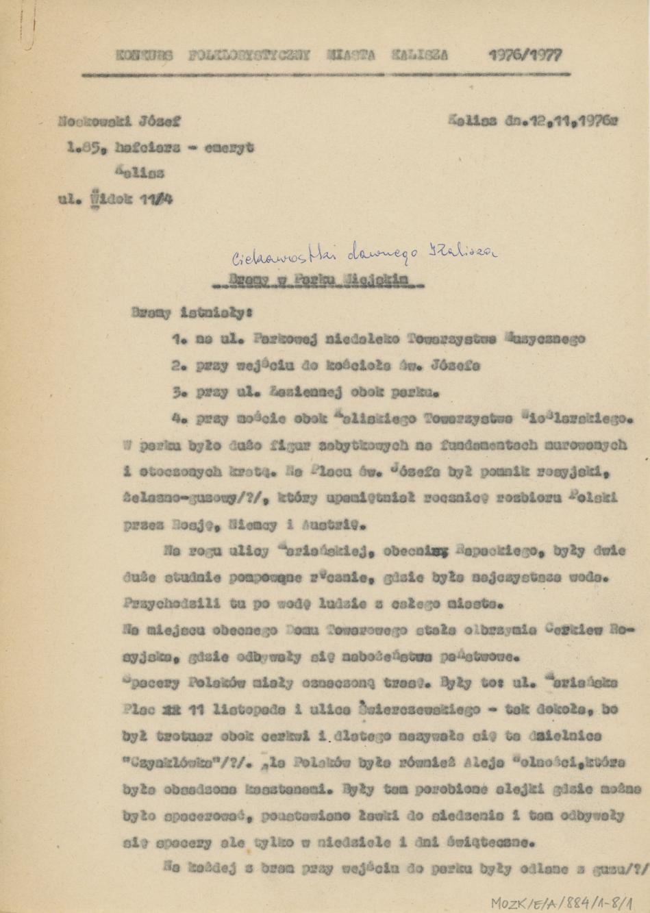 Ciekawostki dawnego Kalisza