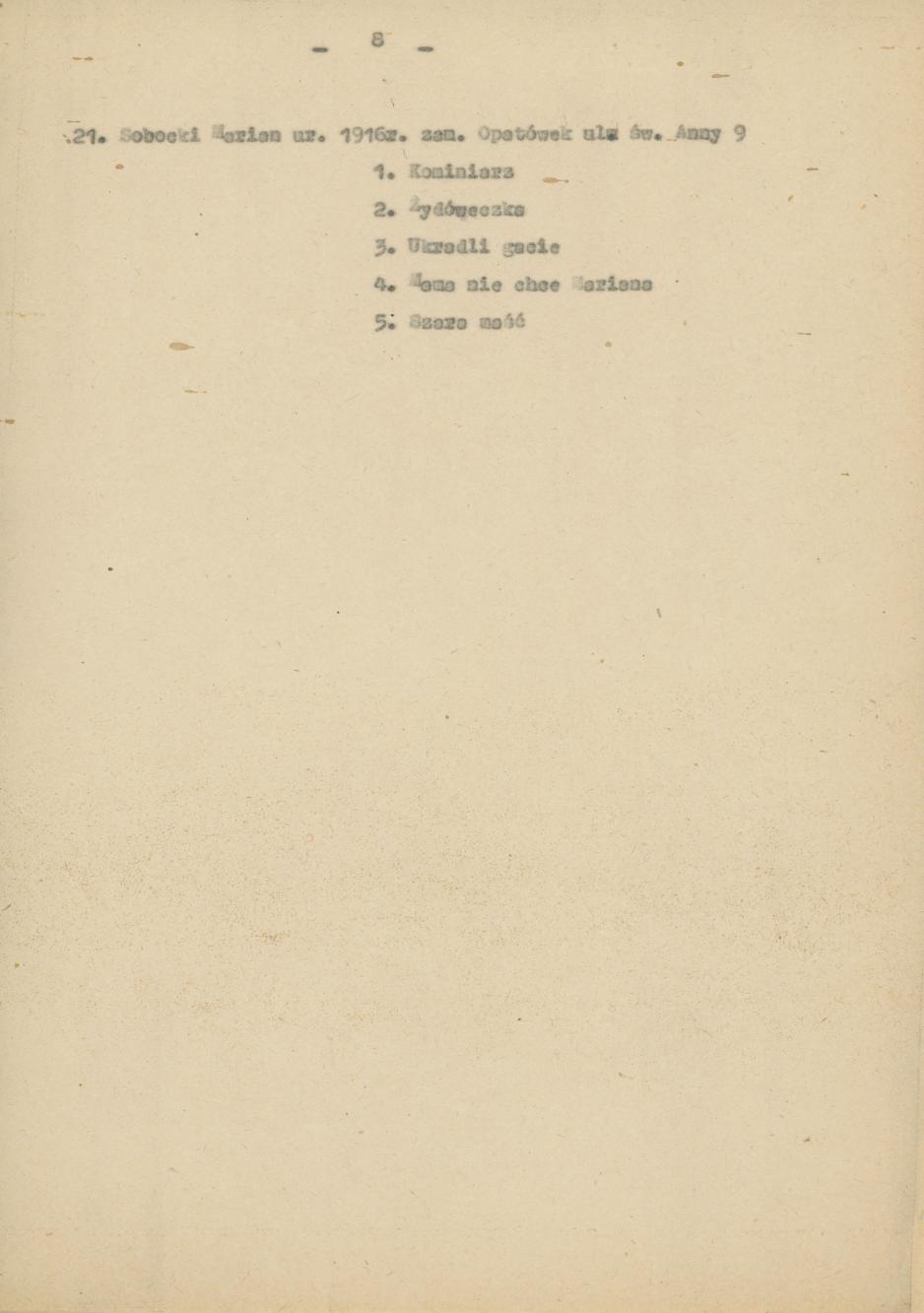 Wykaz uczestników Konkursu folklorystycznego miasta Kalisza 1976/77, cz. 1