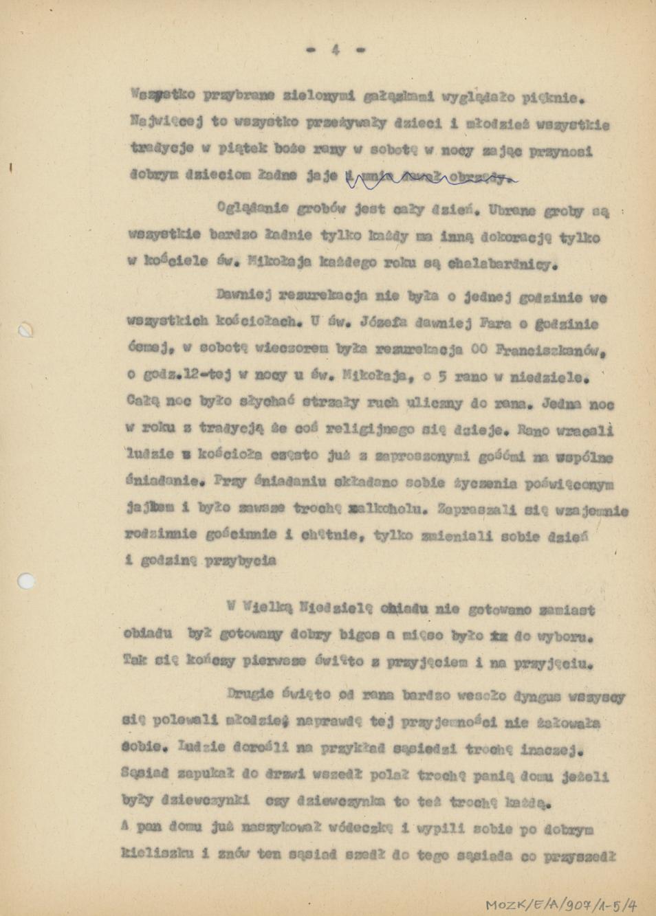 Przygotowania do świąt wielkanocnych przed trzydziestym dziewiątym rokiem