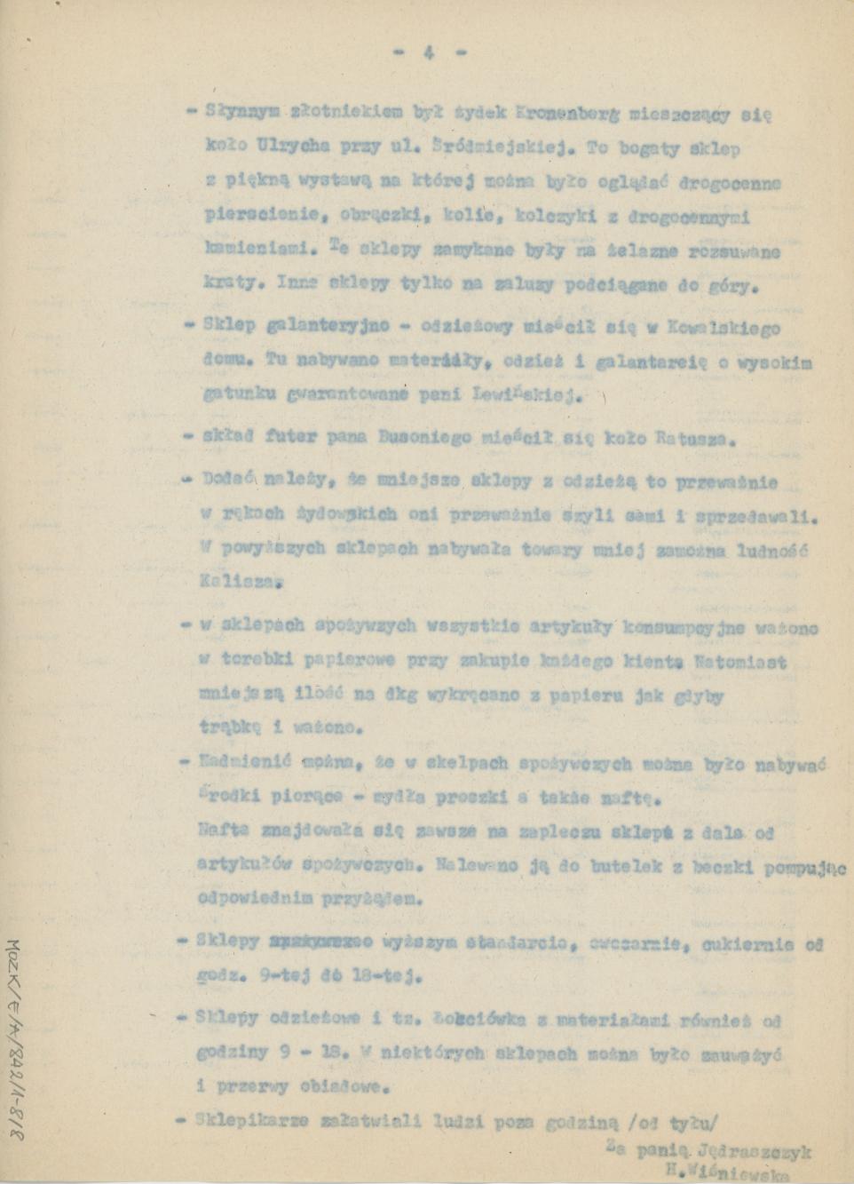 Sklepy kaliskie przed II wojną światową