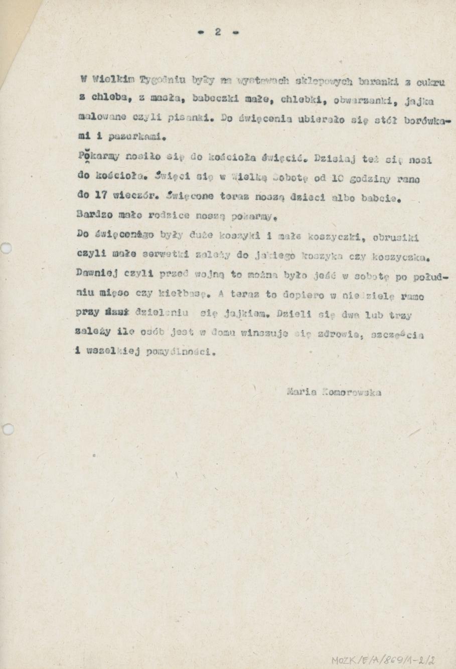 Jak dawniej się święciło pokarmy wielkanocne