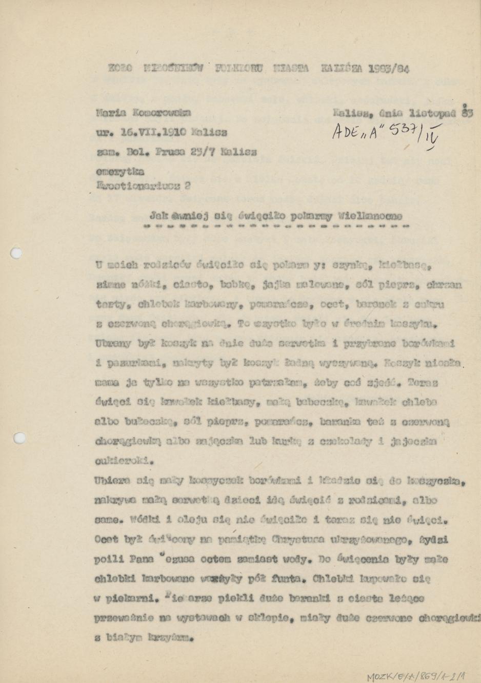 Jak dawniej się święciło pokarmy wielkanocne