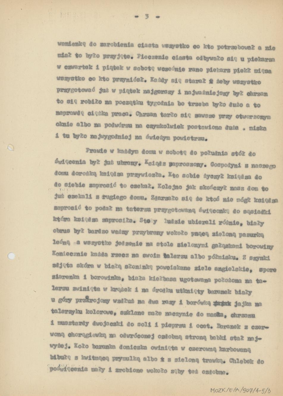Przygotowania do świąt wielkanocnych przed trzydziestym dziewiątym rokiem