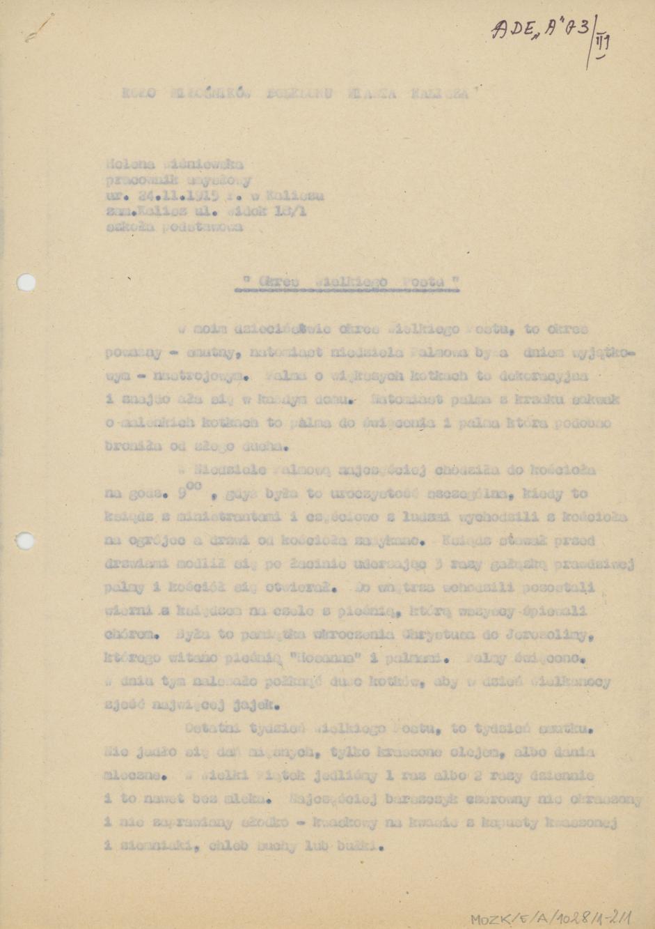 Okres Wielkiego Postu