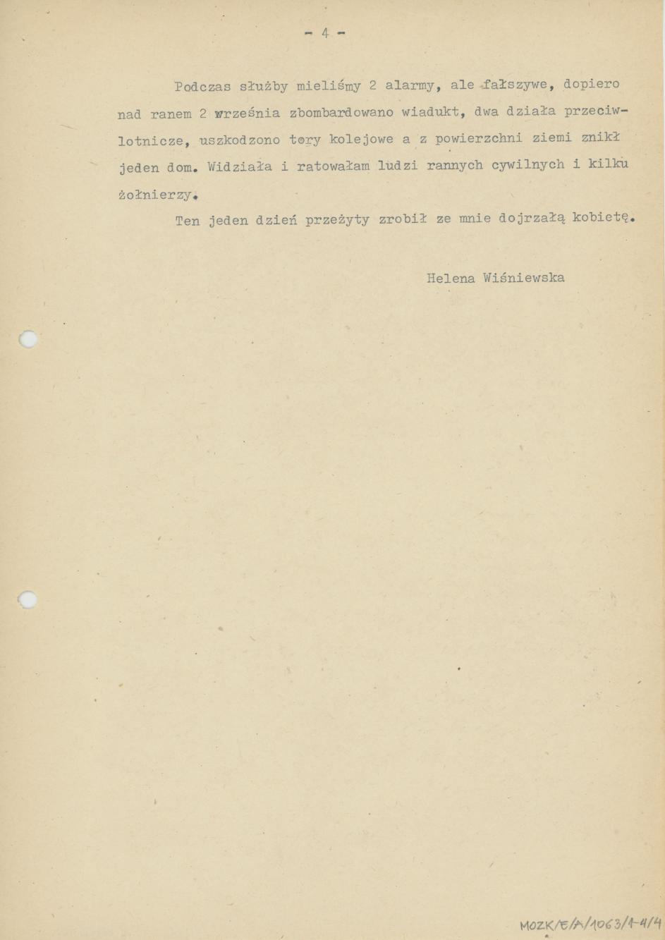 Moje wspomnienia i przeżycia w dniu 1 września 1939 r.