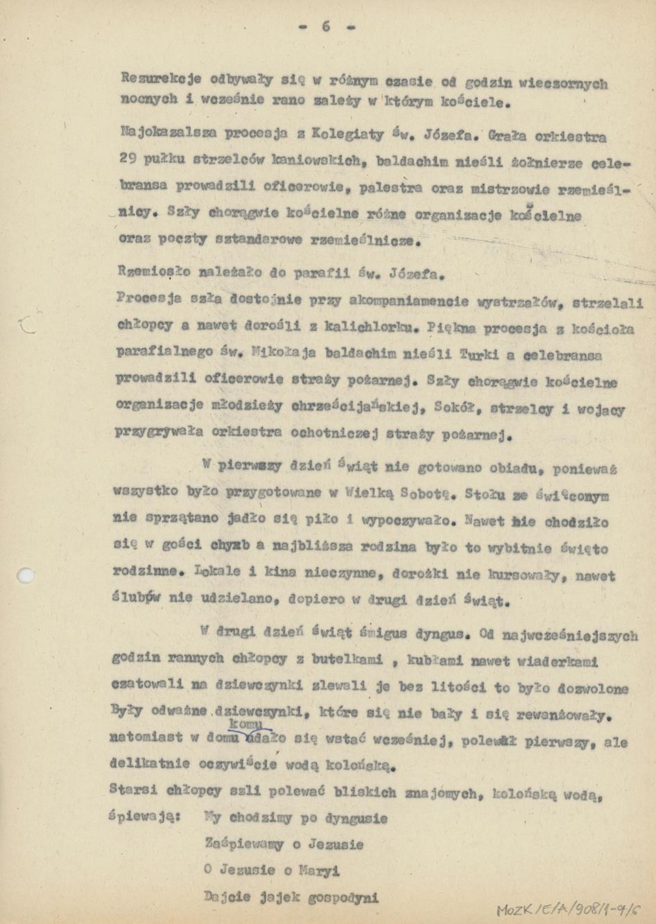 Tradycje związane z Wielkim Postem, Wielkanocą oraz Zielonymi Świętami od 7 roku życia aż do pełnoletności