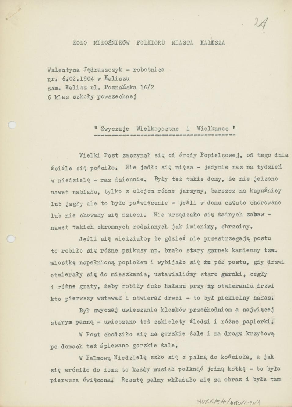 Zwyczaje Wielkopostne i Wielkanoc