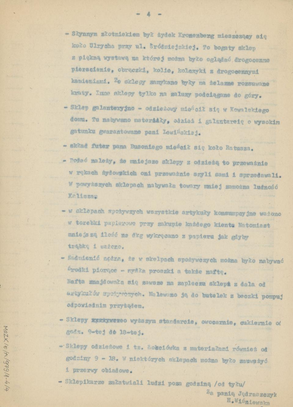 Sklepy kaliskie przed II wojną światową