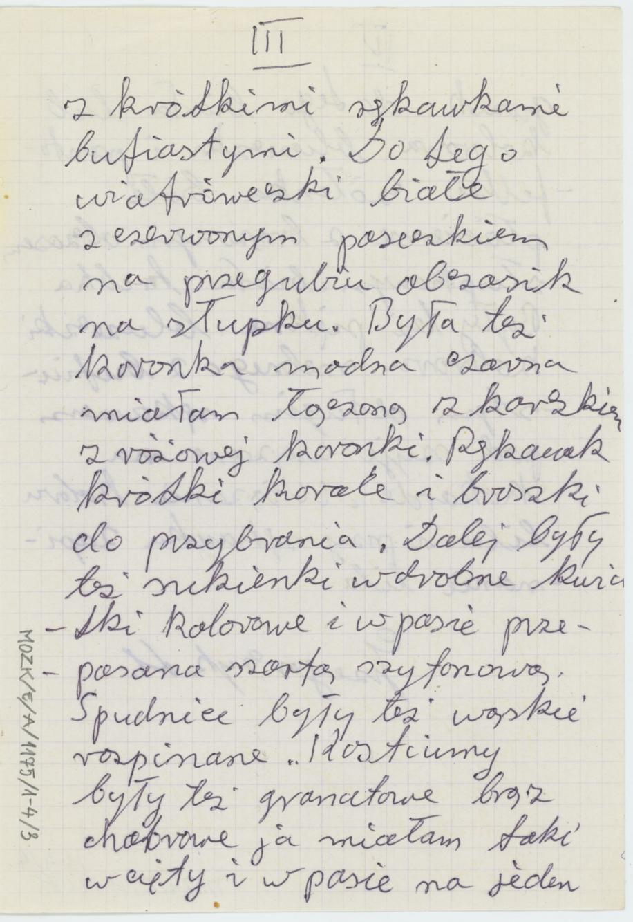 Strój sprzed wojny z młodych lat