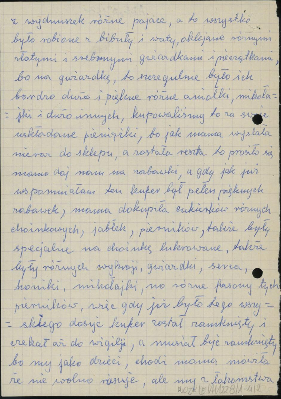 Wigilia u mej mamy z młodych lat