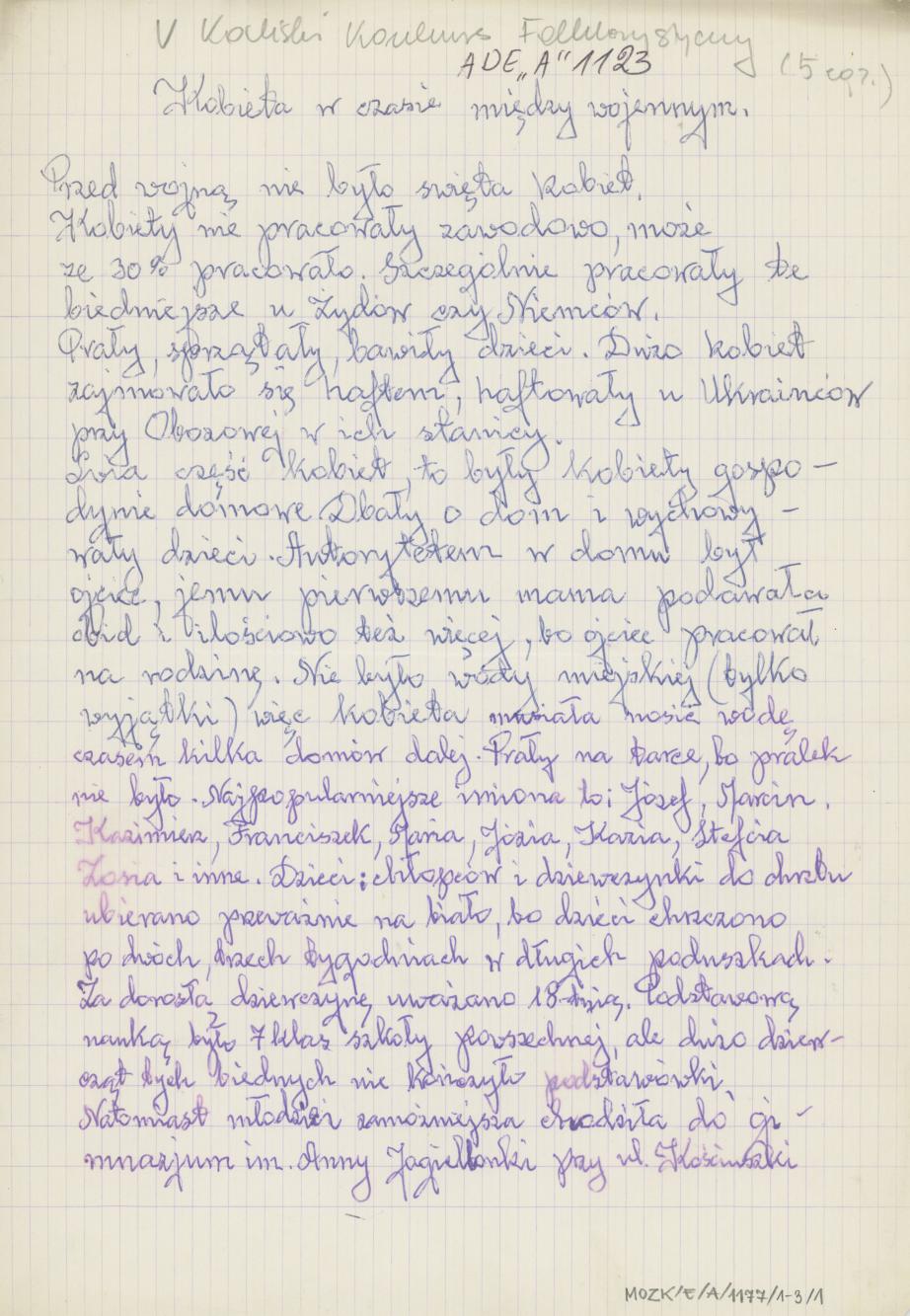 Kobieta w czasie międzywojennym