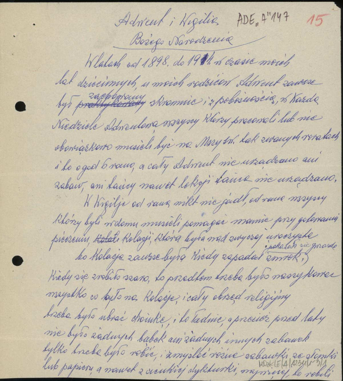 Adwent i wigilia Bożego Narodzenia