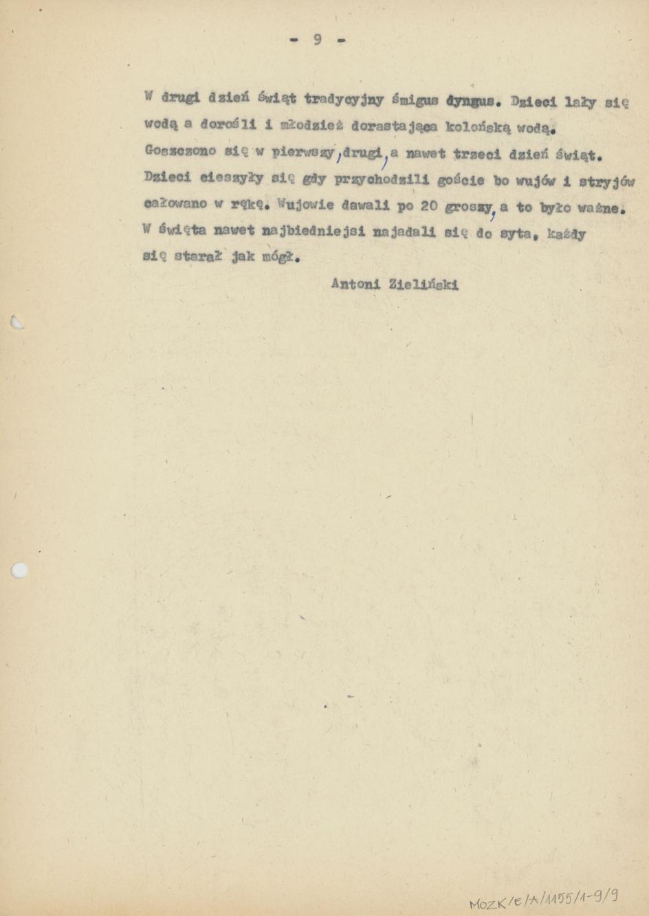 Wspomnienia z dawnych czasów