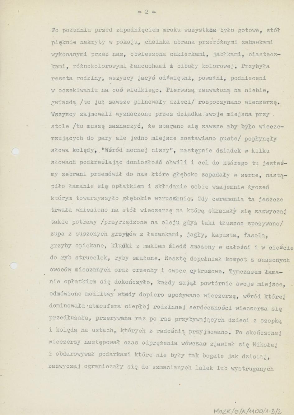 Jak obchodzono wigilię u mojej babci